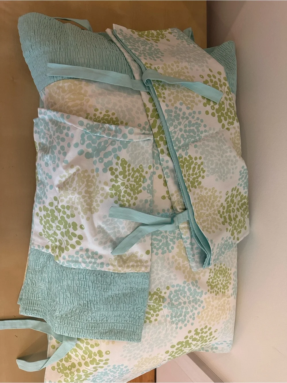 Dkny Aqua Blue Confetti Full / Queen Comforter Set 4pc Pillow Shams Bedding
